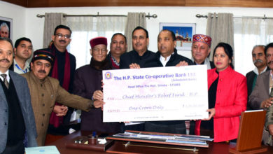 Photo of हिमाचल स्टेट को-ऑप बैंक ने सीएम फंड में दिया 1 करोड़ का दान