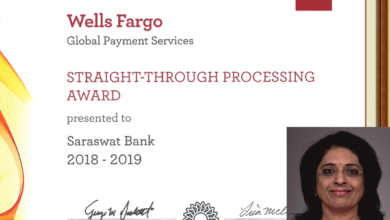 Photo of अमेरिकी वेल्स फारगो ने सारस्वत बैंक को दिया पुरस्कार