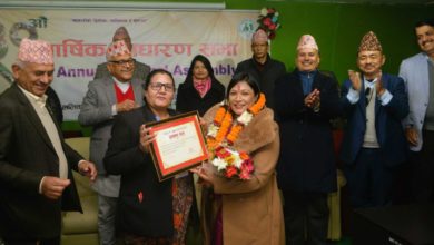 Photo of एनसीयूआई से प्रशिक्षित ओम देवी चुनी गई एनसीएफ, नेपाल की अध्यक्ष