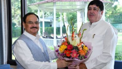 Photo of संघानी ने नड्डा से की मुलाकात, नैनो उर्वरकों पर दी जानकारी