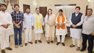Photo of संघानी ने कैलाश विजयवर्गीय से की शिष्टाचार भेंट